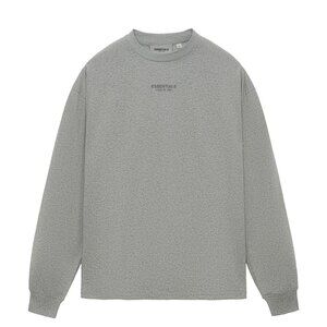 ESSENTIALS Long-sleeved T-shirt with a small logo on the chest